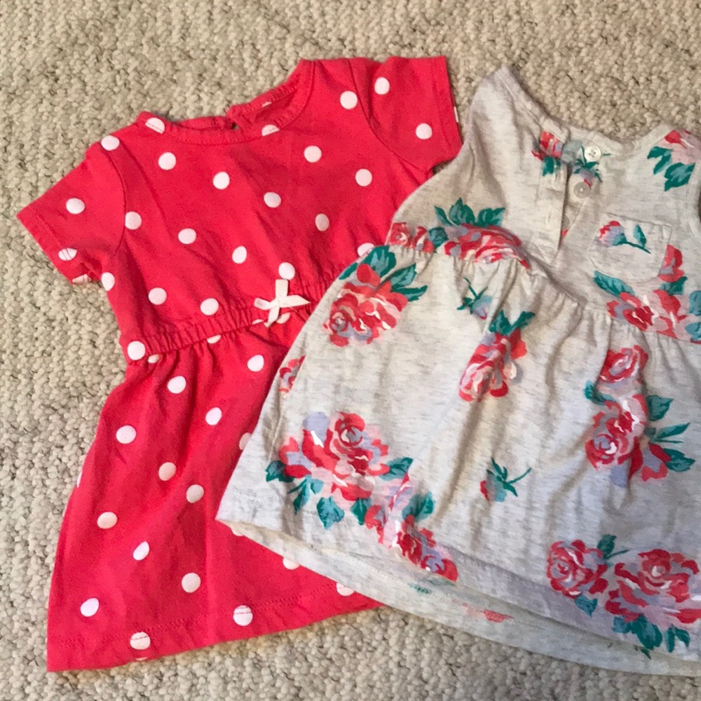 2 piece 6 month summer dress Carter lot